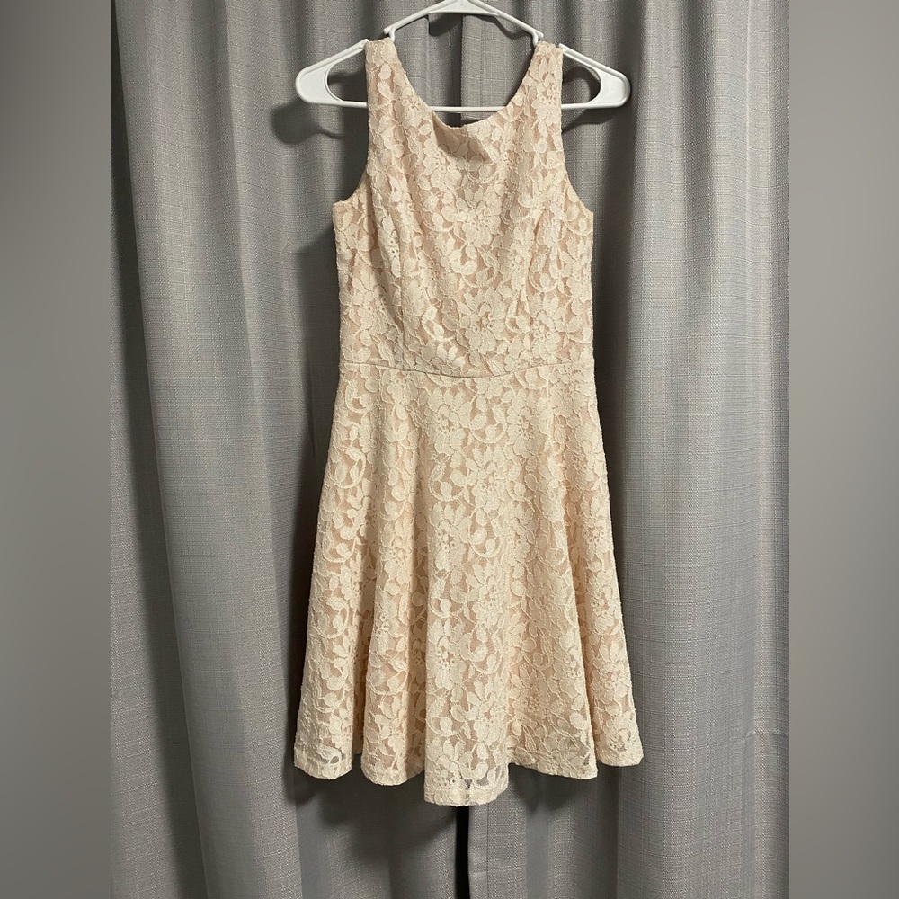 Speecklers Blush Lace Dress